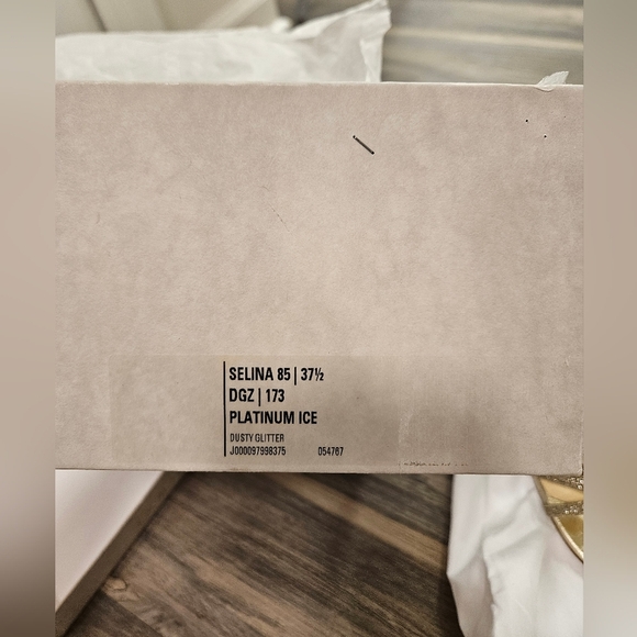 Jimmy Choo Selina 85 Dusty Glitter High Heel - Picture 9 of 13